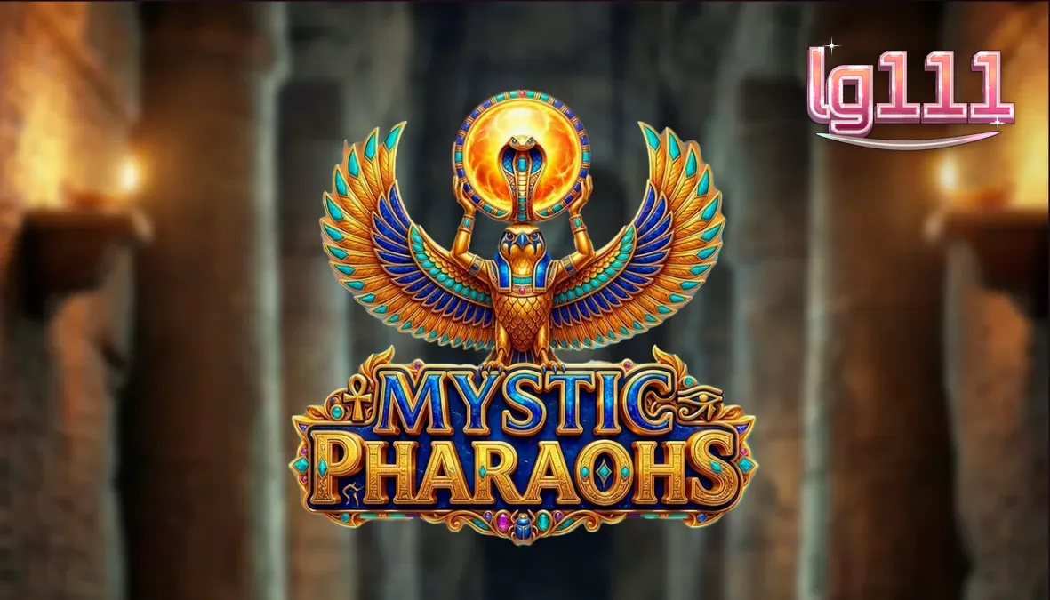 Tampilan visual slot Mystic Pharaoh dengan latar belakang makam Mesir Kuno